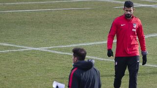 Diego Costa volvió a entrenar con el 'Aleti' tras rebelarse por sanción que le impondrá el club