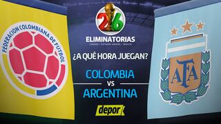 Colombia vs. Argentina: a qué hora juegan por Eliminatorias