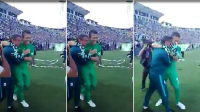 El emotivo abrazo de campeón entre Butrón y Bengoechea que la TV no mostró [VIDEO]