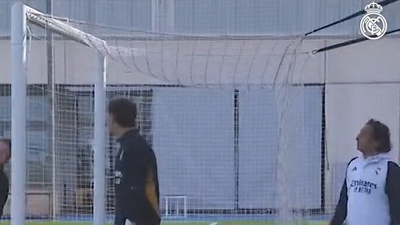 Real Madrid se prepara para jugar ante Braga. (Video: Twitter)