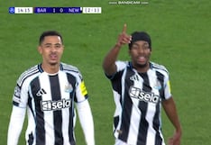 ¡Suspenso en el Camp Nou! Gol de Anthony Elanga para el 1-1 del Newcastle vs. Barcelona