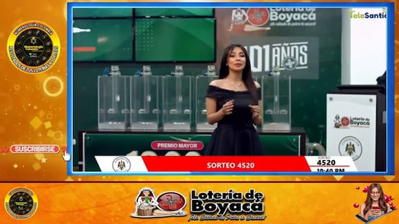 Lotería de Boyacá del 18 de mayo