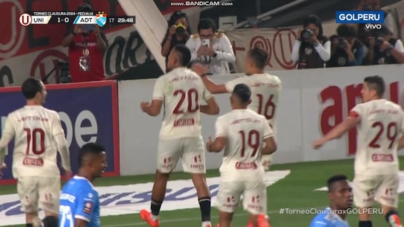 Gol de Alex Valera en Universitario vs. ADT. (Video: GOLPERU)
