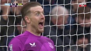 Lo intimidó con sus gestos: Pickford atajó un penal a Haaland y el City sigue sin ganar en la Premier
