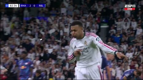¡Qué pinturita! Golazo de Kylian Mbappé puso el 3-0 del Real Madrid vs. RB Leipzig