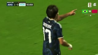 ¡Golazo albiceleste! Giuliano Simeone apareció para marcar el 2-0 ante Honduras