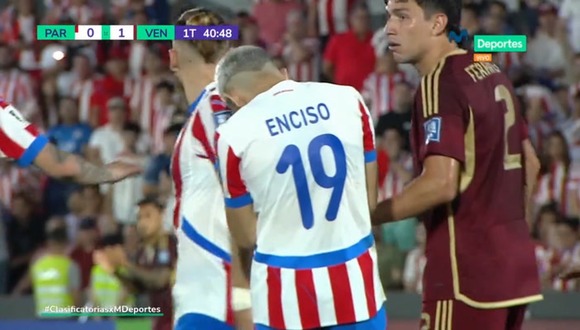 Julio Enciso falló así su penal en el Paraguay vs Venezuela. (Video: Venevisión)