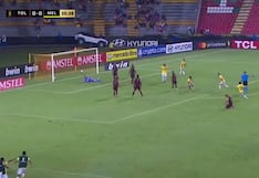 ¡Un golazo! Kenji Cabrera abrió la cuenta para Melgar en Colombia ante Tolima