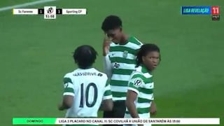 ¡Debut goleador en Portugal! El primer gol de Víctor Guzmán en Sporting Lisboa