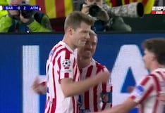 ¡Liquidó el partido! Gol de Alexander Sorloth para el 2-0 del Atlético de Madrid vs. Barcelona