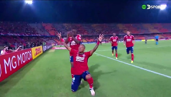 Así fue el primer gol de DIM ante César Vallejo (Fuente: DSports)