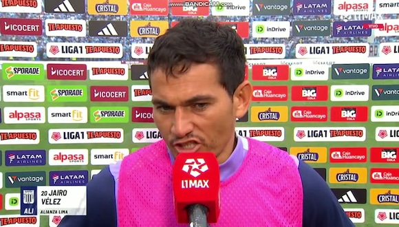 Jairo Vélez habló tras la derrota de Alianza Lima ante Sporting Cristal. (Video: L1 MAX)
