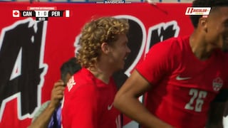 ¡Nuevo error de Oliver Sonne! Gol de Shaffelburg para el 1-0 de Canadá vs. Perú