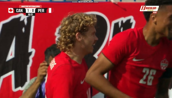 ¡Nuevo error de Oliver Sonne! Gol de Shaffelburg para el 1-0 de Canadá vs. Perú