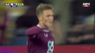 ¡Su primer gol en la Premier League! Oliver Sonne puso el descuento en derrota del Burnley vs. Fulham