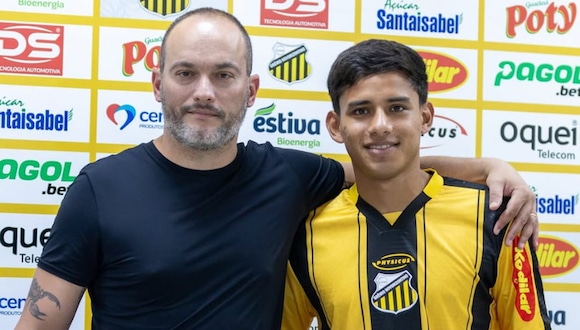 Jhilmar Lora fue presentado en Gremio Novorizontino. (Video: TV Novorizontino)