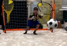 ¡El orgullo de papá! Las brillantes atajadas del hijo del ‘Dibu’ Martínez