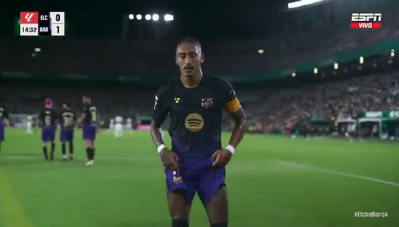 ¡No perdonó! Gol de Raphinha a favor de Barcelona ante Elche | VIDEO ESPN