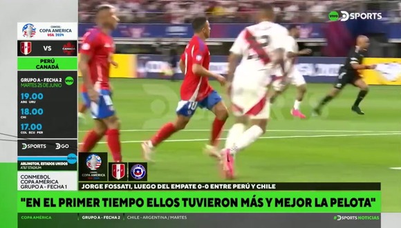 Jorge Fossati tras el Perú vs. Chile. (Video: DSPORTS)