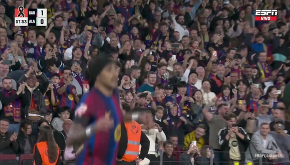 Gol de Raphinha puso el 1-0 del Barcelona vs. Alavés. (Video: ESPN)