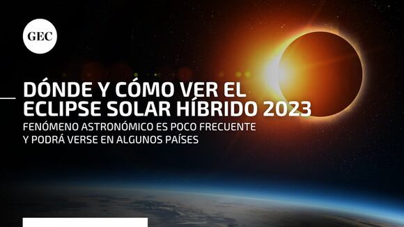 Eclipse Solar Híbrido: a qué hora pasa y dónde ver el fenómeno astronómico