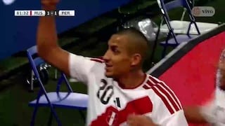 ¡'Nazario’ y un golazo! Alex Valera remató de fuera del área para el 1-1 de Perú vs. Rusia