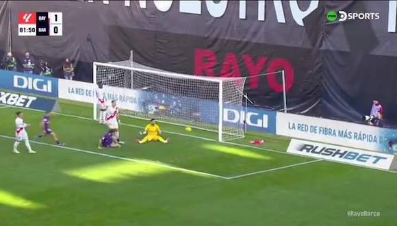 Florian Lejeune terminó metiendo, con un remate involuntario de derecha, el para el empate 1-1 entre Barcelona vs, Rayo. (Video: DSports)