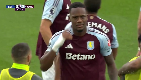 Gol de Jhon Durán para el 2-0 de Aston Villa vs Leicester City. (Vídeo: ESPN).
