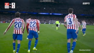 ¡Se adelantan los ‘colchoneros’! Gol de Ademola Lookman para el 1-0 del Atlético vs. Real Madrid