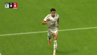 ¡Los madrugó en el inicio! Gol de Luis Díaz para el 1-0 del Bayern Múnich vs Frankfurt