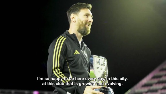 Messi recibió el premio al jugador más valioso de la MLS en 2024. (Video: Inter Miami)