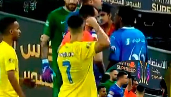 Cristiano Ronaldo fue expulsado en partido entre Al Nassr y Al Hilal. (Video: SSC)