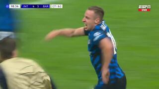 Euforia en San Siro: gol de Davide Frattesi para el 4-3 de Inter vs. Barcelona