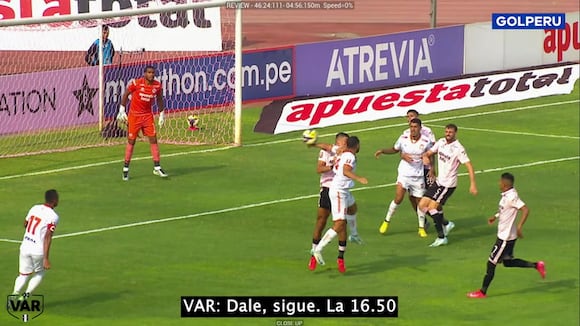 Revisión del VAR del gol mal convalidado a Ayacucho FC contra Sport Boys. (Video: Conar)