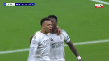 La ley del ex: goles y doblete de Kylian Mbappé para el 2-0 de Real Madrid vs. Mónaco