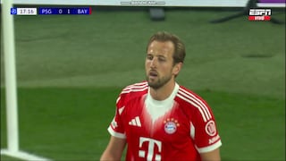 ¡Penal de Willian Pacho! Gol de Harry Kane para el 1-0 del Bayern vs. PSG
