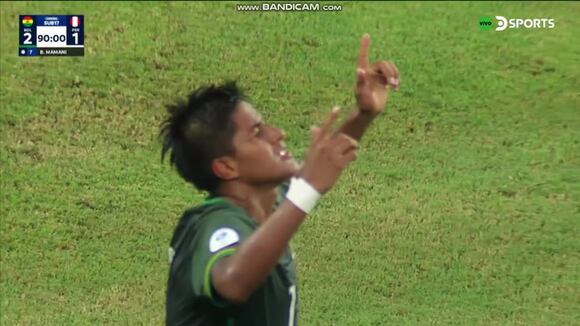 Braian Mamani anotó el 2-1 de Bolivia ante Perú por el Sudamericano Sub-17. (Video: DIRECTV)