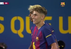 ¡Con una pinturita! Goles de Fermín para el 2-0 de Barcelona vs. Como en amistoso internacional