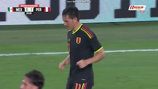¡Un pase a la red! Golazo de Jairo Vélez para el 1-0 de Perú vs. México en Nueva Jersey