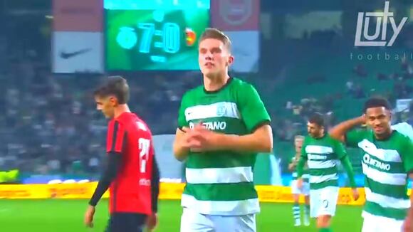 Viktor Gyökeres, el sueco delantero del Sporting Lisboa. (Video: LUTYHD)