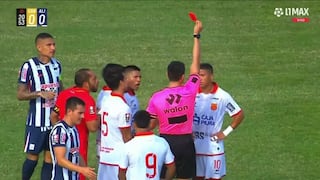 ¡Por imprudencia! Tarjeta roja a Paulo de la Cruz en el Atlético Grau vs Alianza Lima