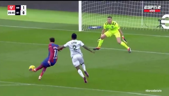 Raphinha marcó el gol del 1-0 entre Barcelona vs. Getafe. (Video: ESPN)