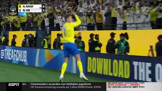 ¡Apareció en el final! Gol de Cristiano Ronaldo para el 4-3 de Al Nassr vs. Al Ain