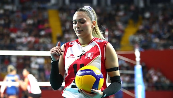 Kiara Montes tras la derrota de Perú ante Brasil por la Copa Sudamericana de Vóley. (Video: Axel Zamorano / Foto: FPV)