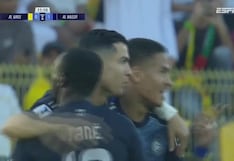 ¡El primero de la noche! Gol de Cristiano Ronaldo para anotar el 1-0 del Al Nassr ante el equipo de Renato Tapia
