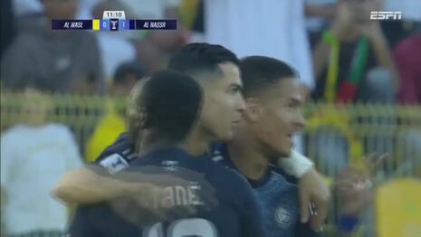 ¡El primero de la noche! Gol de Cristiano Ronaldo para anotar el 1-0 del Al Nassr ante el equipo de Renato Tapia