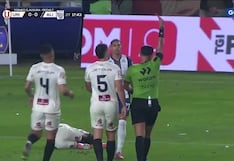 ¡Peligrosa acción! Tarjeta roja para Kevin Quevedo en Alianza Lima vs. Universitario