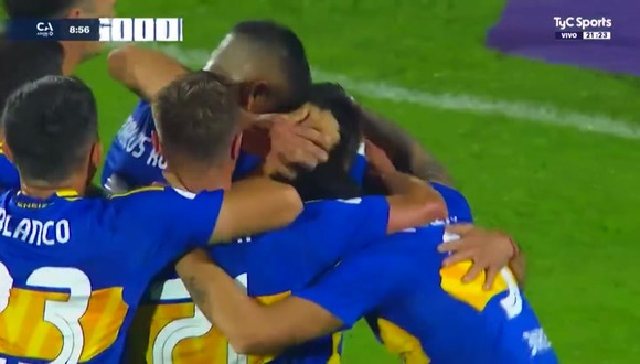 Asistencia de Luis Advíncula para el gol de Anselmino en Boca vs. Gimnasia. (Video: TyC Sports)