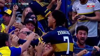 ¡Celebra toda La Bombonera! Goles de Zeballos y Merentiel para el 2-0 de Boca vs. River