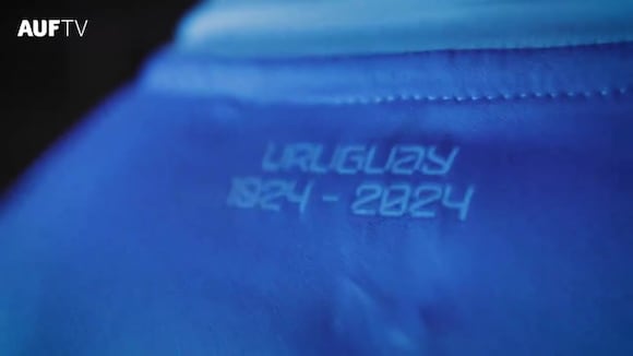 Camiseta de Uruguay para el Preolímpico Venezuela 2024. (Video: @Uruguay)